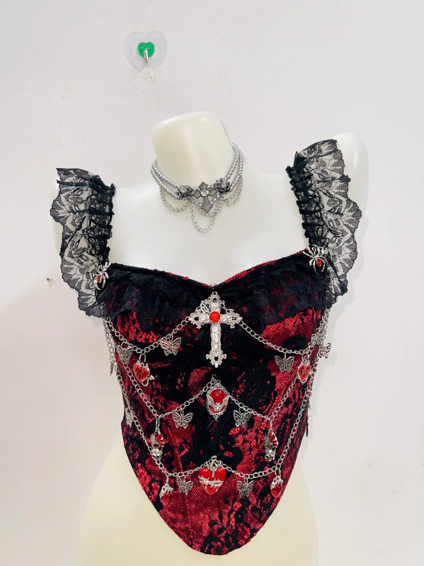 Women’s Y2K Gothic Skull Corset Crop Top – Harajuku E-Girl Punk Tank - Image 3