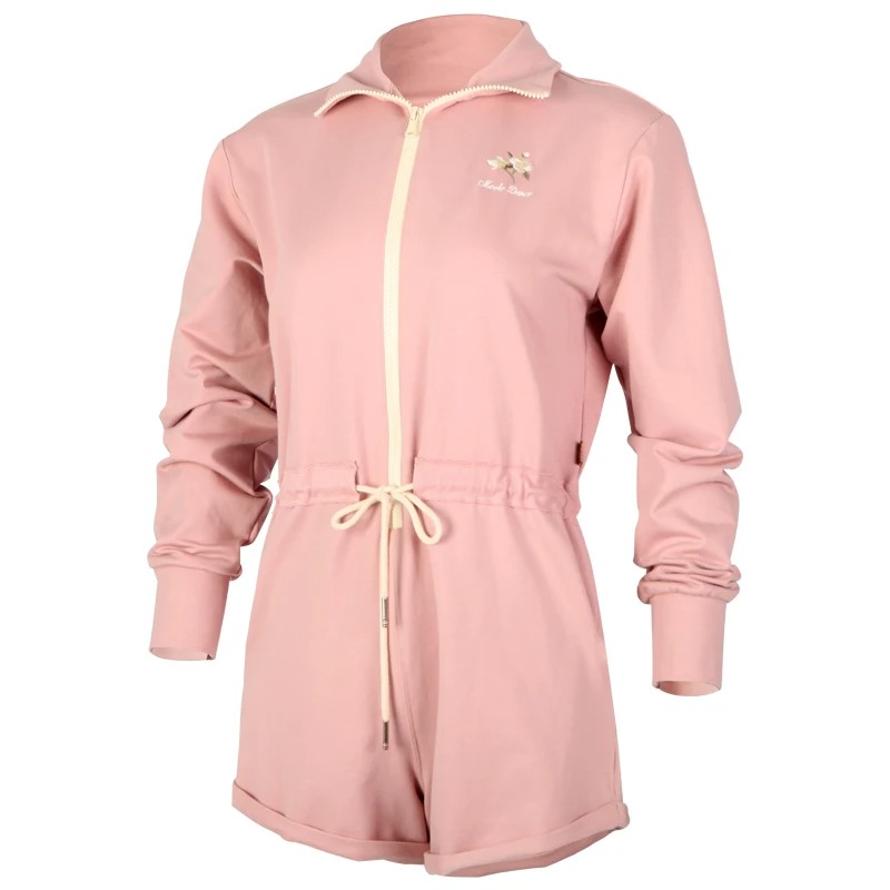 Women Ballet Dance Warm Up Jumpsuit Long Sleeve Zipper Front Biketard Winter Dancewear - Image 4