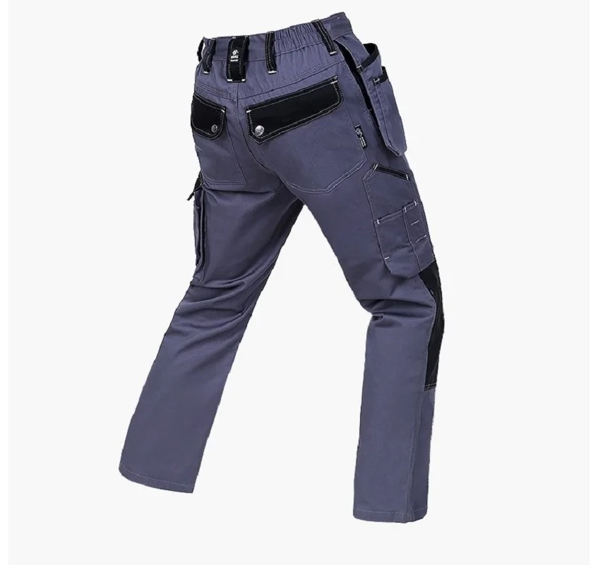 Men Functional Working Pants Multi Pocket Wear Resistant Welding Trousers - Image 5