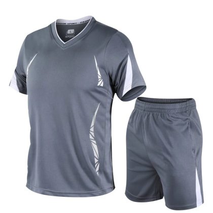 5XL 4XL 3XL Plus Size Mens Tracksuit Sets Fashion Shorts Suit 2Pcs Tracksuit Short Sweatshirt+Shorts Sets Beach Mens Sportswears