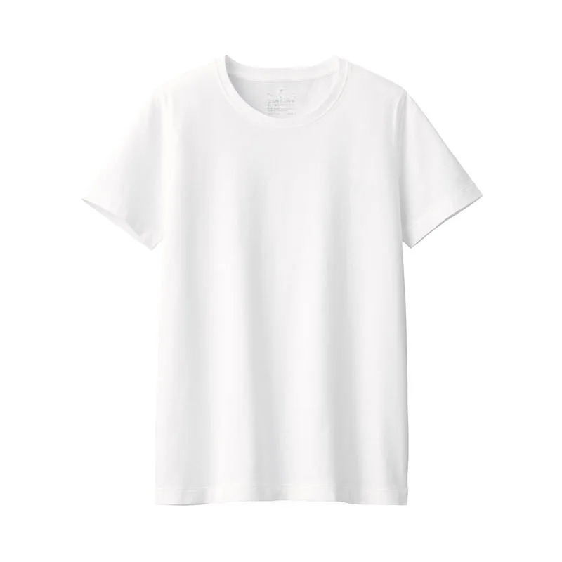 Women’s Summer Cotton T-Shirt Casual Loose Fit White Short Sleeve Breathable Basic Top - Image 3