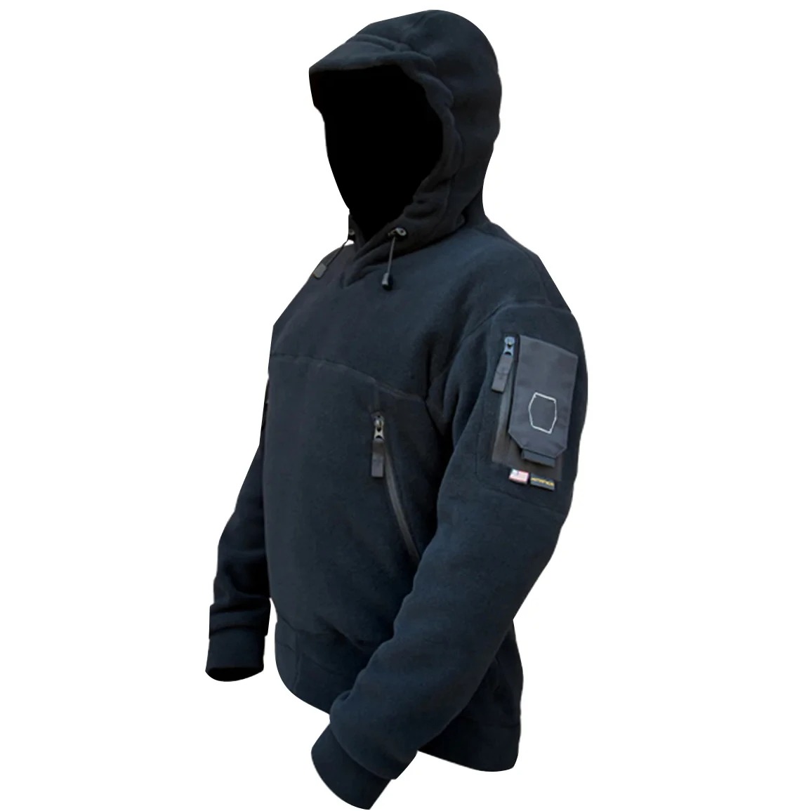 Men’s Windproof Fleece Tactical Jacket – Stand Collar Slim Fit Outdoor Autumn Winter Coat - Image 4