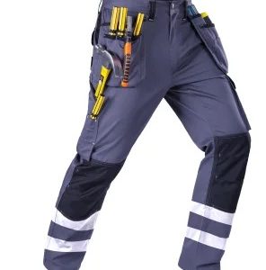 Men Functional Working Pants Multi Pocket Wear Resistant Welding Trousers