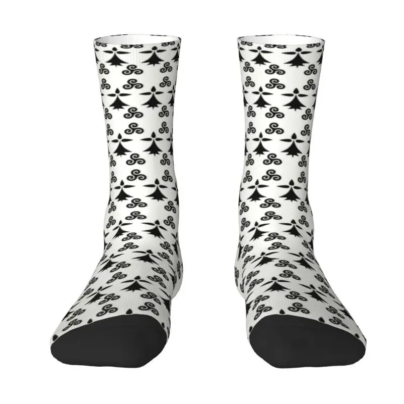 Happy Breizh Day Crew Socks – Funny Bretagne Brittany Dress Socks for Men & Women - Image 3