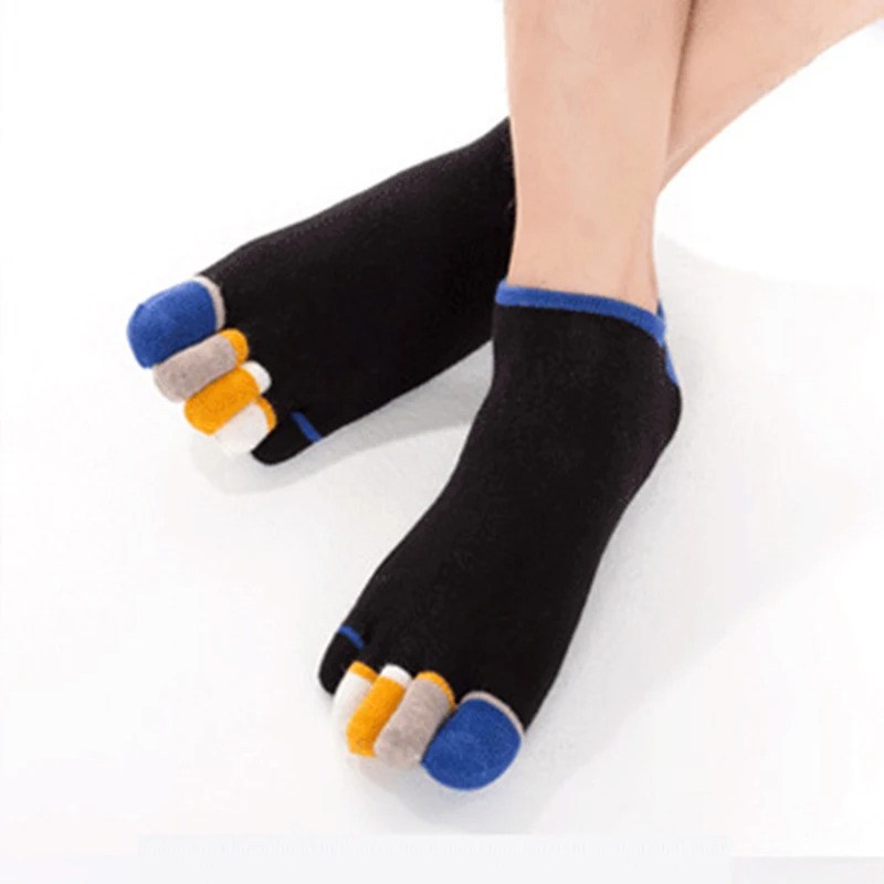 5 Pairs Men’s Five Toe Socks – Breathable Cotton Athletic Running & Casual Finger Socks - Image 4